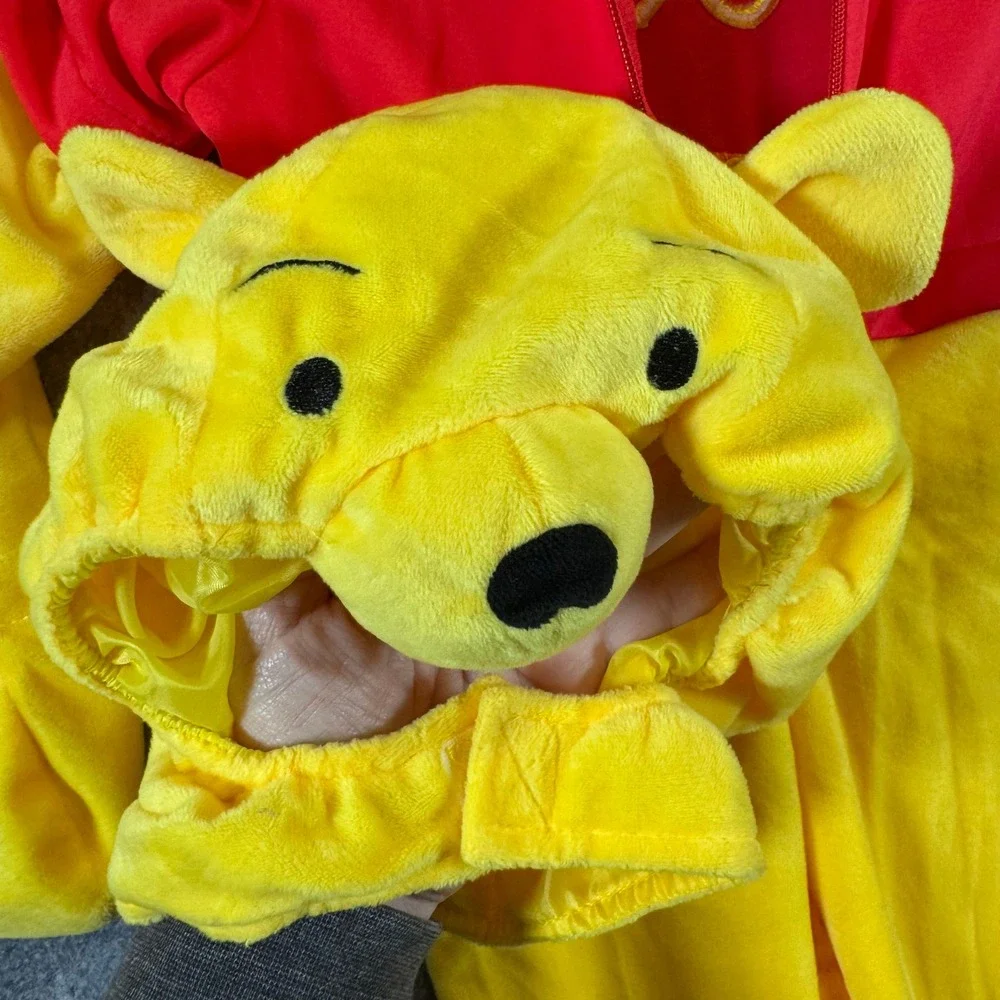 Disney Winnie the Pooh Costume Kids 18-24M Plush Character Halloween Red Yellow